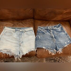 Wild Fable Highest Rise Denim Cut Off Shorts Button Fly